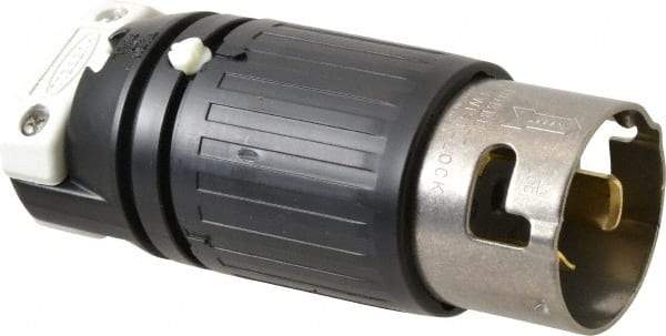 Hubbell Wiring Device-Kellems - 480 VAC, 50 Amp, NonNEMA Configuration, Industrial Grade, Self Grounding Plug - 1 Phase, 2 Poles, IP20, 0.83 to 1-1/4 Inch Cord Diameter - Exact Tool & Supply