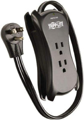 Tripp-Lite - 3 Outlets, 120 VAC15 Amps, 1.5' Cord, Power Outlet Strip - Floor, Keyhole Mount, 5-15 NEMA Configuration, 1.4" Strip - Exact Tool & Supply