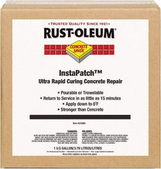 Rust-Oleum - 1 Gal Bottle Concrete Repair/Resurfacing - Gray, 230 Sq Ft Coverage, Polyethylene - Exact Tool & Supply