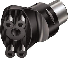 Sandvik Coromant - C8;70 System Size, Modular Tool Holding System Adapter - 104mm Projection, 5-63/64" OAL, Through Coolant - Exact Tool & Supply