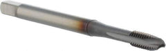 OSG - #8-32 UNC, 3 Flute, TiCN Finish, Powdered Metal Spiral Point Tap - Plug Chamfer, Right Hand Thread, 63mm OAL, 9.5mm Thread Length, 0.168" Shank Diam, 2B Class of Fit, Series 16515 - Exact Tool & Supply