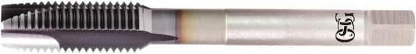 OSG - 1-8 UNC, 3 Flute, TiCN Finish, Powdered Metal Spiral Point Tap - Plug Chamfer, Right Hand Thread, 160mm OAL, 38.1mm Thread Length, 0.8" Shank Diam, 3B Class of Fit, Series 16515 - Exact Tool & Supply