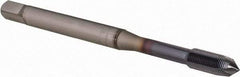 OSG - M6x0.50 Metric Fine, 3 Flute, TiCN Finish, Powdered Metal Spiral Point Tap - Plug Chamfer, Right Hand Thread, 80mm OAL, 11.7mm Thread Length, 0.255" Shank Diam, 6H Class of Fit, Series 16510 - Exact Tool & Supply