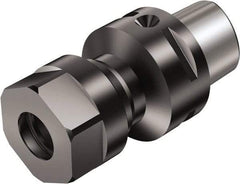 Sandvik Coromant - C8;ER40 System Size, Modular Tool Holding System Adapter - 70mm Projection, 63mm Body Diam, 118mm OAL, Through Coolant - Exact Tool & Supply
