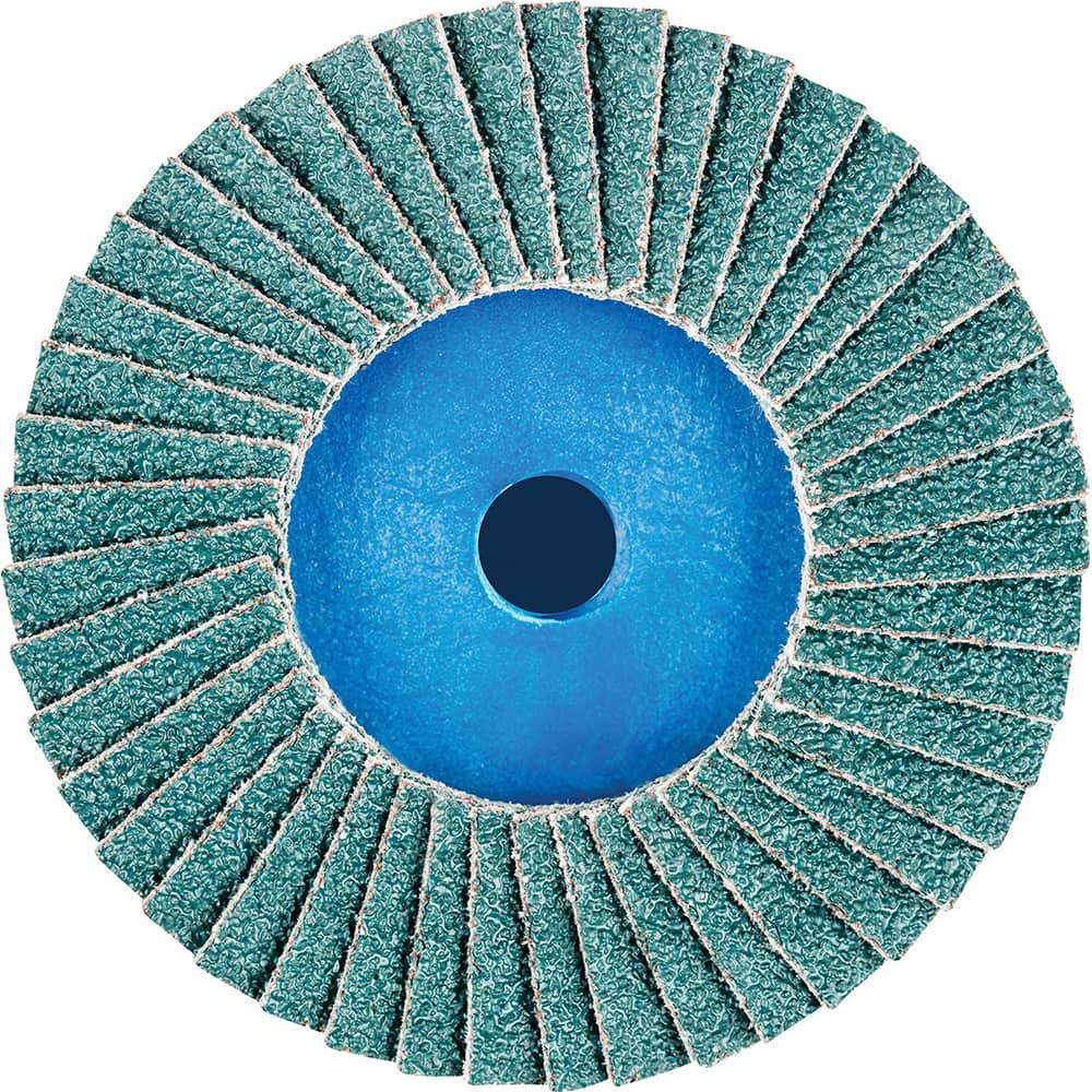 PFERD - Flap Discs; Abrasive Type: Coated ; Flap Disc Type: Compact ; Disc Diameter (Inch): 3 ; Abrasive Material: Zirconia Alumina ; Grit: 40 ; Attaching System: Quick Change Type CD - Exact Tool & Supply