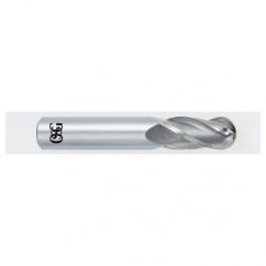 4.5mm Dia. - 51mm OAL - Carbide - Ball End HP End Mill-4 FL - Exact Tool & Supply