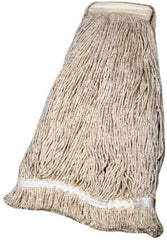 Ability One - 1-1/4" Large Blended Fiber Cut End Mop Head - 2 Ply, Clamp Jaw Connection - Exact Tool & Supply