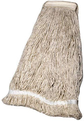 Ability One - 1-1/4" Large Blended Fiber Cut End Mop Head - 2 Ply, Clamp Jaw Connection - Exact Tool & Supply