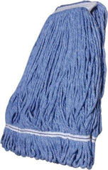 Ability One - 1-1/4" Medium Blended Fiber Loop End Mop Head - 2 Ply, Clamp Jaw Connection - Exact Tool & Supply