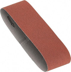 Porter-Cable - 3" Wide x 21" OAL, 80 Grit, Aluminum Oxide Abrasive Belt - Aluminum Oxide, Medium, Coated, X Weighted Cloth Backing, Dry - Exact Tool & Supply
