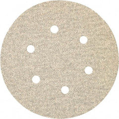 Porter-Cable - 6" Diam, 180 Grit Zirconia Alumina Adhesive PSA Disc - Very Fine Grade, Tan, C Weighted Backing, Flexible, 13,000 Max RPM - Exact Tool & Supply