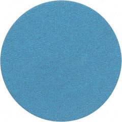 Porter-Cable - 6" Diam, 60 Grit Zirconia Alumina Adhesive PSA Disc - Medium Grade, Tan, C Weighted Backing, Flexible, 13,000 Max RPM - Exact Tool & Supply