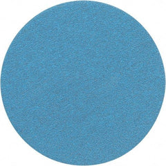 Porter-Cable - 5" Diam, 320 Grit Zirconia Alumina Adhesive PSA Disc - Extra Fine Grade, Tan, C Weighted Backing, Flexible, 13,000 Max RPM - Exact Tool & Supply