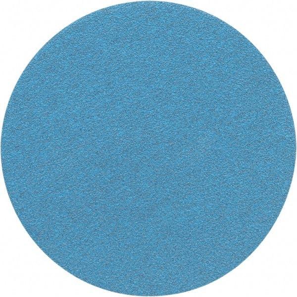 Porter-Cable - 5" Diam, 120 Grit Zirconia Alumina Adhesive PSA Disc - Fine Grade, Tan, C Weighted Backing, Flexible, 13,000 Max RPM - Exact Tool & Supply