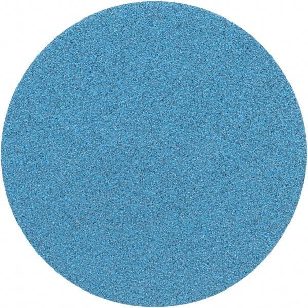 Porter-Cable - 5" Diam, 180 Grit Zirconia Alumina Adhesive PSA Disc - Very Fine Grade, Tan, C Weighted Backing, Flexible, 13,000 Max RPM - Exact Tool & Supply