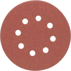 Porter-Cable - 5" Diam, 40 Grit Zirconia Alumina Adhesive PSA Disc - Coarse Grade, Tan, C Weighted Backing, Flexible, 13,000 Max RPM - Exact Tool & Supply