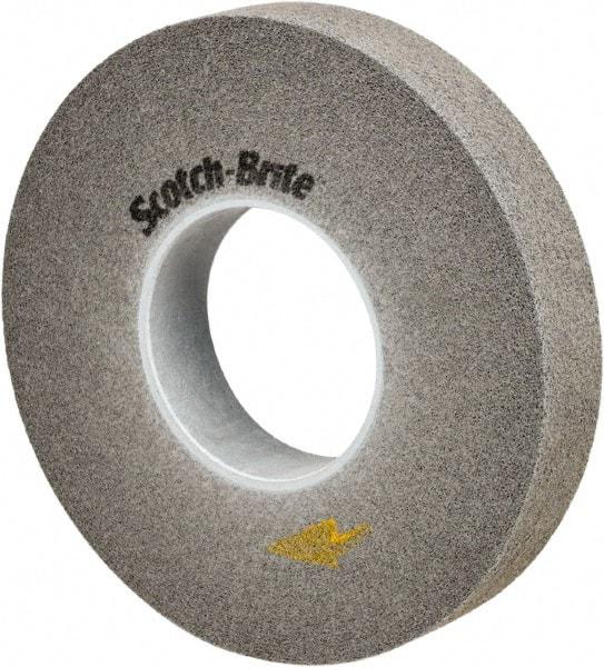 3M - 12" Diam, 4" Face Width, 5" Center Hole, Fine Grade, Silicon Carbide Deburring Wheel - Convolute, Soft Density 9 Grade, 3,000 RPM - Exact Tool & Supply