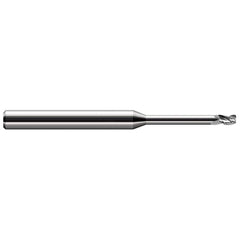Harvey Tool - Corner Radius & Corner Chamfer End Mills; Mill Diameter (Inch): 3/32 ; Mill Diameter (Decimal Inch): 0.0930 ; End Type: Corner Radius ; Corner Radius (mm): 0.50 ; Corner Radius (Decimal Inch): 0.0200 ; Number of Flutes: 3 - Exact Tool & Supply