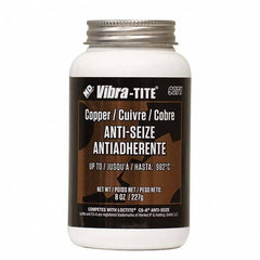 Vibra-Tite - 8 oz Jar, Copper Anti-Seize Lubricant, with Brush Cap - Exact Tool & Supply