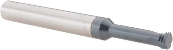 Scientific Cutting Tools - 3/8-24 UNF, 0.285" Cutting Diam, 3 Flute, Solid Carbide Helical Flute Thread Mill - Internal Thread, 1" LOC, 3-1/2" OAL, 3/8" Shank Diam - Exact Tool & Supply