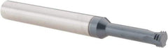 Scientific Cutting Tools - 3/8-24 UNF, 0.285" Cutting Diam, 3 Flute, Solid Carbide Helical Flute Thread Mill - Internal Thread, 1" LOC, 3-1/2" OAL, 3/8" Shank Diam - Exact Tool & Supply