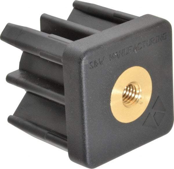 Gibraltar - 2" Tube, 3/8-16 Thread, 1,800 Lb Capacity, Square Tube End - 0.065" Tube Wall, 2" Square - Exact Tool & Supply