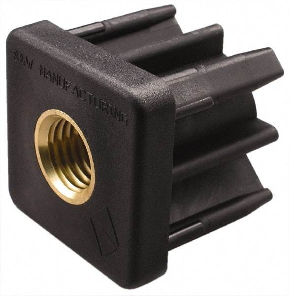 Gibraltar - 1-1/2" Tube, 5/8-11 Thread, 1,000 Lb Capacity, Square Tube End - 0.12" Tube Wall, 1-1/2" Square - Exact Tool & Supply
