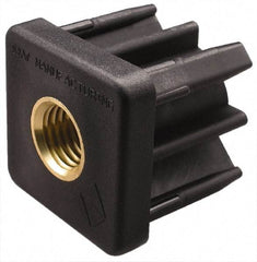 Gibraltar - 1-1/2" Tube, 3/4-10 Thread, 1,000 Lb Capacity, Square Tube End - 0.12" Tube Wall, 1-1/2" Square - Exact Tool & Supply
