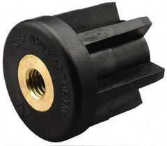 Gibraltar - 1-1/2" Tube, 5/8-11 Thread, 1,000 Lb Capacity, Round Tube End - 0.065" Tube Wall - Exact Tool & Supply