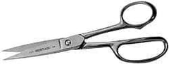 Heritage Cutlery - 3" LOC, 8" OAL Stainless Steel Standard Shears - Ambidextrous, Straight Handle, For General Purpose Use - Exact Tool & Supply