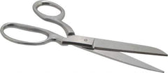 Heritage Cutlery - 3-1/2" LOC, 8-1/2" OAL Stainless Steel Standard Shears - Right Hand, Metal Bent Handle, For General Purpose Use - Exact Tool & Supply