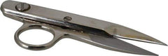 Heritage Cutlery - 1-3/8" LOC, 4-1/2" OAL Carbon Nickel Plated Standard Thread Clips - Right Hand, Straight Handle, For Electrical - Exact Tool & Supply