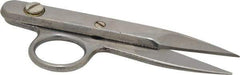Heritage Cutlery - 1-3/8" LOC, 4-1/2" OAL Stainless Steel Standard Thread Clips - Right Hand, Metal Straight Handle, For Electrical - Exact Tool & Supply