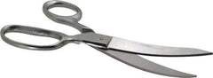 Heritage Cutlery - 3-1/2" LOC, 8" OAL Stainless Steel Standard Shears - Right Hand, Metal Straight Handle, For Poultry Processing - Exact Tool & Supply