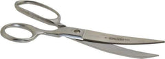 Heritage Cutlery - 3-1/2" LOC, 8" OAL Chrome Plated Standard Shears - Right Hand, Plastic Straight Handle, For Poultry Processing - Exact Tool & Supply
