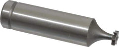 Made in USA - 1/4" Diam x 1/16" Face Width, Cobalt, 6 Teeth, Shank Connection Woodruff Keyseat Cutter - Uncoated, 2-1/16" OAL x 1/2" Shank, Straight Teeth, ANSI 202, Old Standard 201 - Exact Tool & Supply