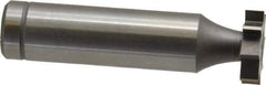 Made in USA - 5/8" Diam x 5/32" Face Width, Cobalt, 8 Teeth, Shank Connection Woodruff Keyseat Cutter - Uncoated, 2-5/32" OAL x 1/2" Shank, Straight Teeth, ANSI 505, Old Standard 6 - Exact Tool & Supply