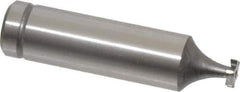Made in USA - 1/4" Diam x 1/16" Face Width, Cobalt, 6 Teeth, Shank Connection Woodruff Keyseat Cutter - Uncoated, 2-1/16" OAL x 1/2" Shank, Staggered Teeth, ANSI 202, Old Standard 201 - Exact Tool & Supply