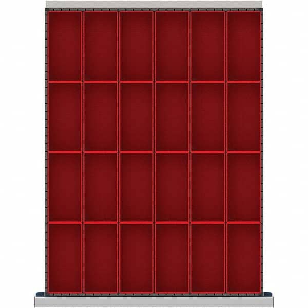 LISTA - 24-Compartment Drawer Divider Layout for 3.15" High Drawers - Exact Tool & Supply