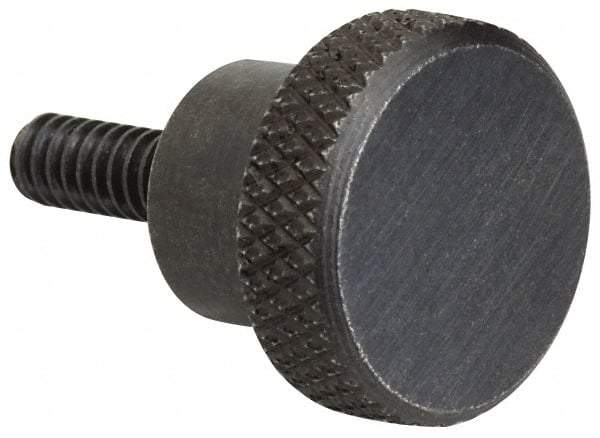 Gibraltar - 2-1/2" Head, Knurled Knob - Threaded Stem, Stainless Steel - Exact Tool & Supply