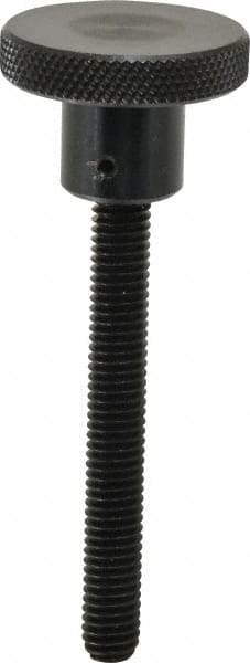 Gibraltar - 1-1/2" Head, Knurled Knob - Threaded Stem, Steel - Exact Tool & Supply