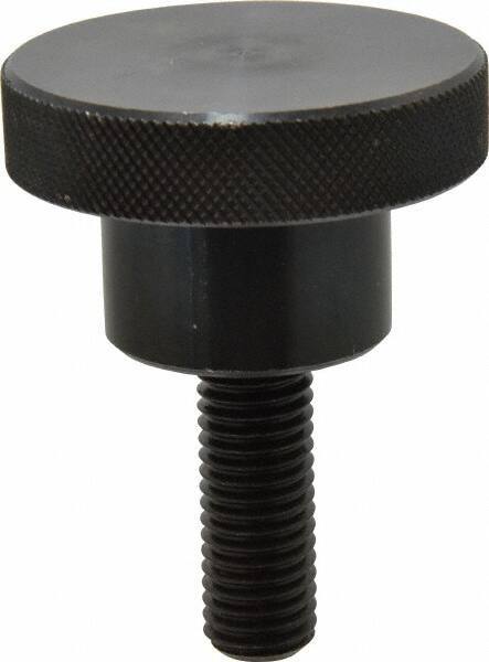 Gibraltar - 2-1/2" Head, Knurled Knob - Threaded Stem, Steel - Exact Tool & Supply