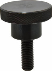 Gibraltar - 2-1/2" Head, Knurled Knob - Threaded Stem, Steel - Exact Tool & Supply