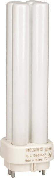 Philips - 13 Watt Fluorescent Commercial/Industrial 4 Pin Lamp - 2,700°K Color Temp, 900 Lumens, PLC, 12,000 hr Avg Life - Exact Tool & Supply