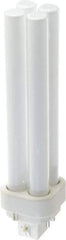 Philips - 18 Watt Fluorescent Commercial/Industrial 4 Pin Lamp - 4,100°K Color Temp, 1,200 Lumens, PLC, 12,000 hr Avg Life - Exact Tool & Supply