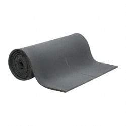 Singer Safety - 25' Long x 54" Wide, Polyester Foam Roll - Gray - Exact Tool & Supply