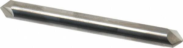 ProMax - 1/4" Diam 2 Flute Double End Solid Carbide Chamfer Mill - Exact Tool & Supply