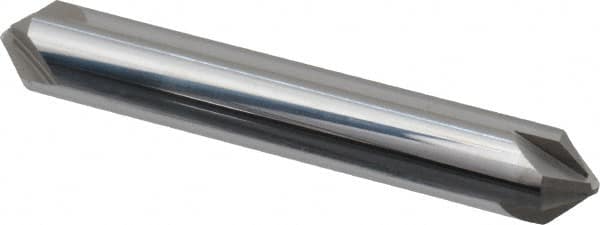 ProMax - 3/8" Diam 4 Flute Double End Solid Carbide Chamfer Mill - Exact Tool & Supply