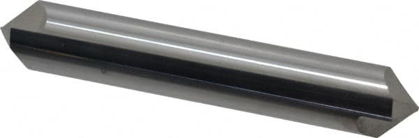 ProMax - 1/2" Diam 2 Flute Double End Solid Carbide Chamfer Mill - Exact Tool & Supply