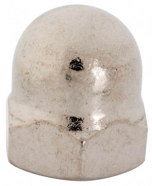 Value Collection - 3/4-10" UNC, 1-1/16" Width Across Flats, Uncoated, Stainless Steel Acorn Nut - 1-3/16" Overall Height, Grade 18-8 - Exact Tool & Supply